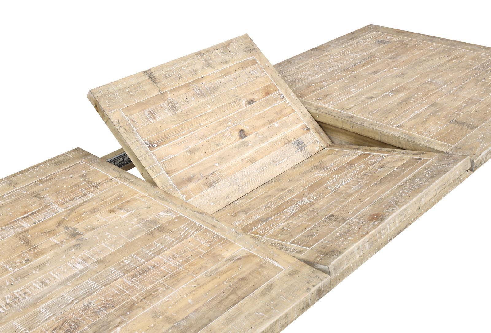 Emerald Home Interlude Dining Table in Weathered Pine - Ideal Furniture (Fresno,CA)