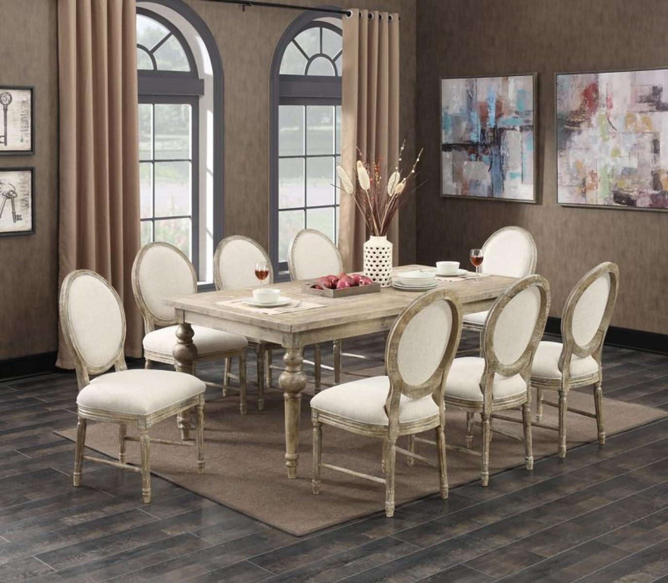 Emerald Home Interlude Dining Table in Weathered Pine - Ideal Furniture (Fresno,CA)