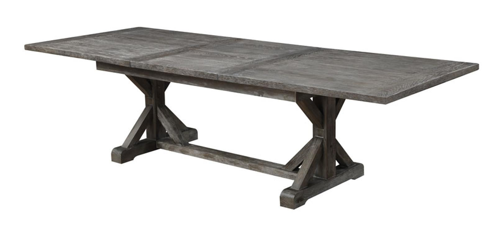 Emerald Home Paladin Dining Table in Rustic Charcoal - Ideal Furniture (Fresno,CA)