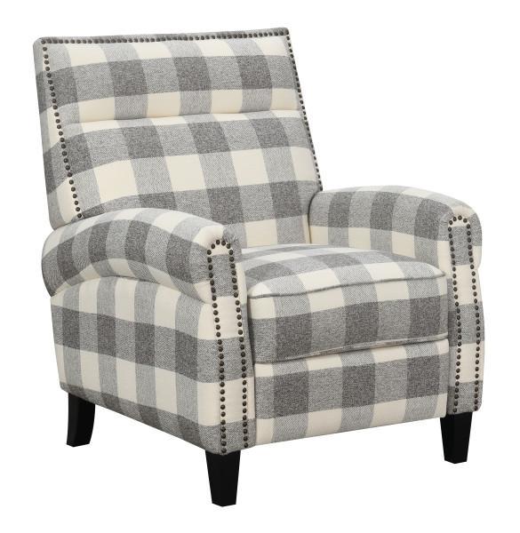 Emerald Home Furnishings Willow Creek Push Back Chair in Gray