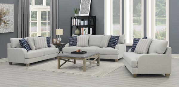 Emerald Home Laney Chair and a Half in Harbor Gray - Ideal Furniture (Fresno,CA)