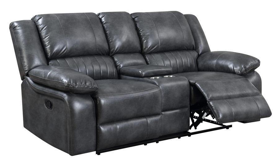 Emerald Home Navarro Loveseat in Gray - Ideal Furniture (Fresno,CA)