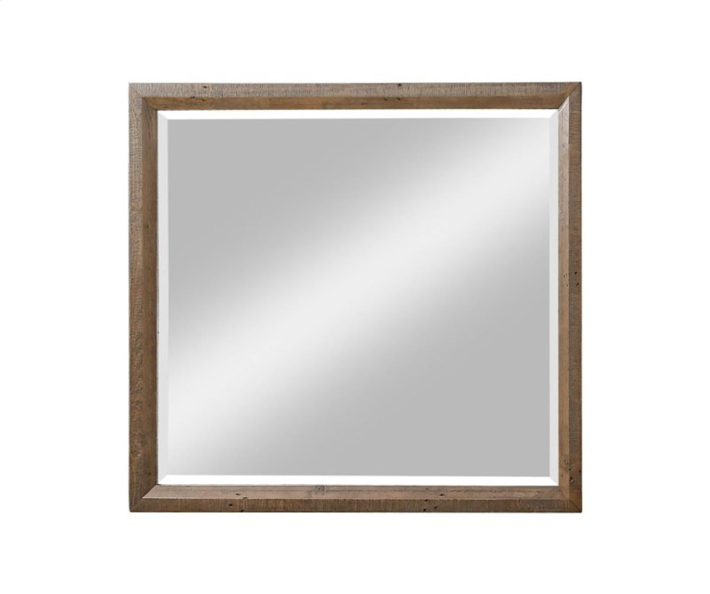 Emerald Home Pine Valley Landscape Mirror in Brown
