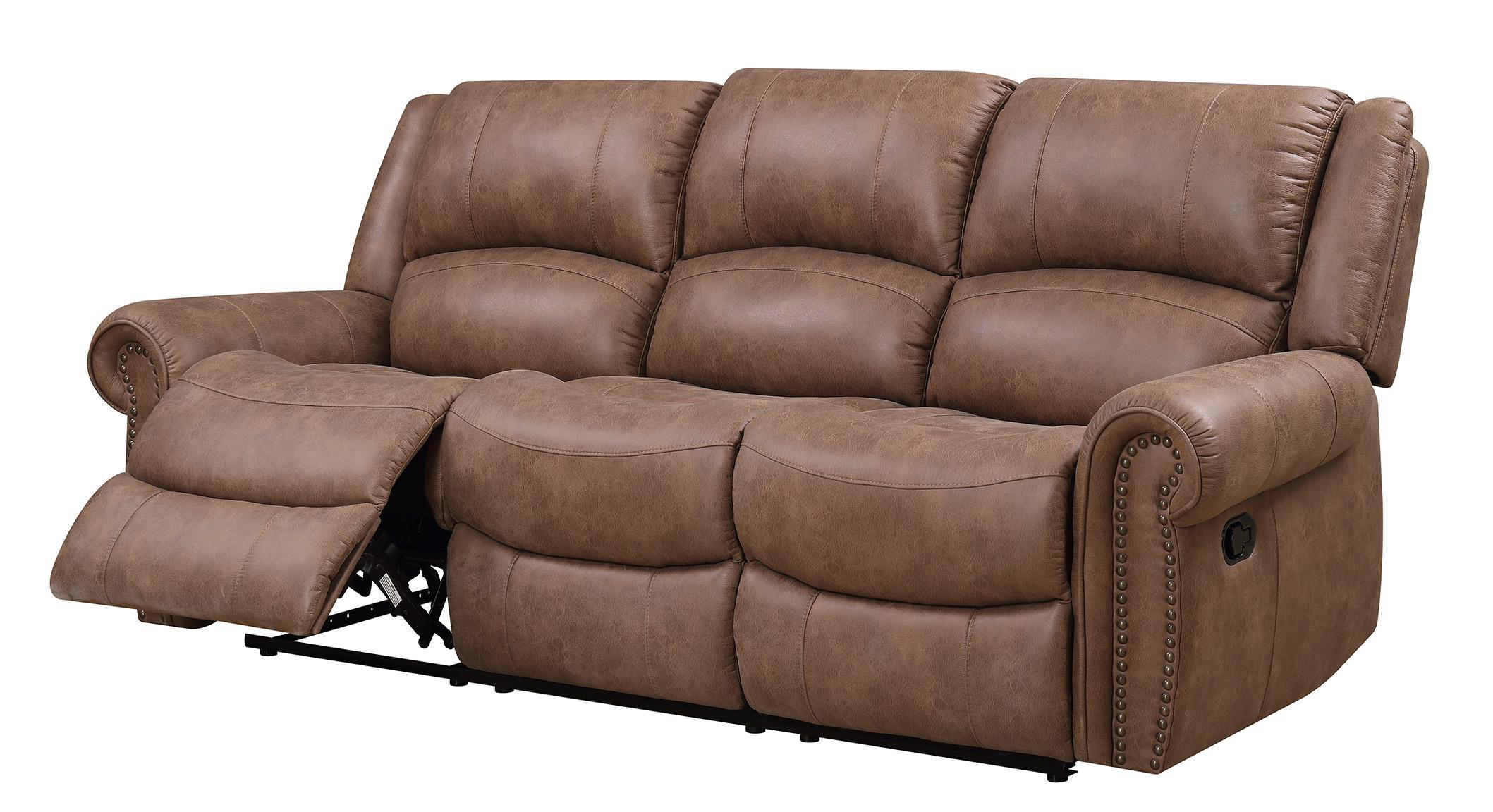 Emerald Home Spencer Sofa in Brown - Ideal Furniture (Fresno,CA)