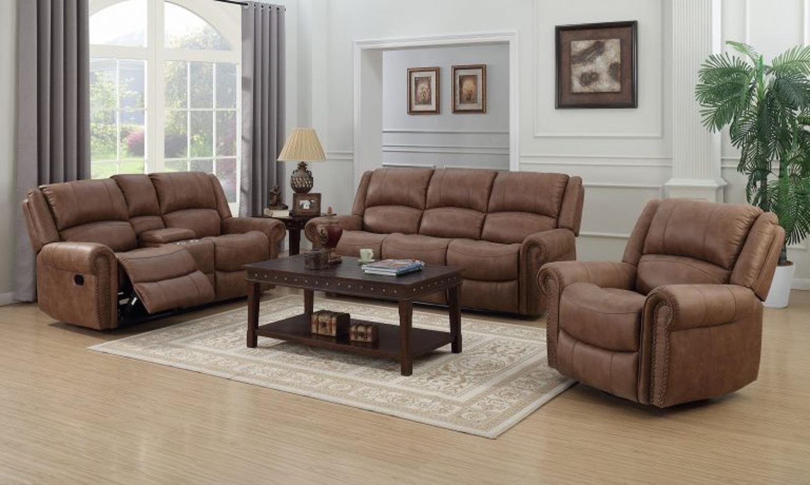 Emerald Home Spencer Loveseat in Brown - Ideal Furniture (Fresno,CA)