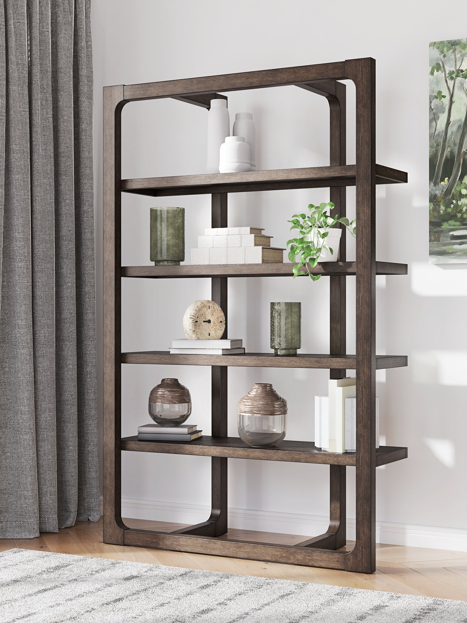 Breckington 76" Bookcase - Ideal Furniture (Fresno,CA)