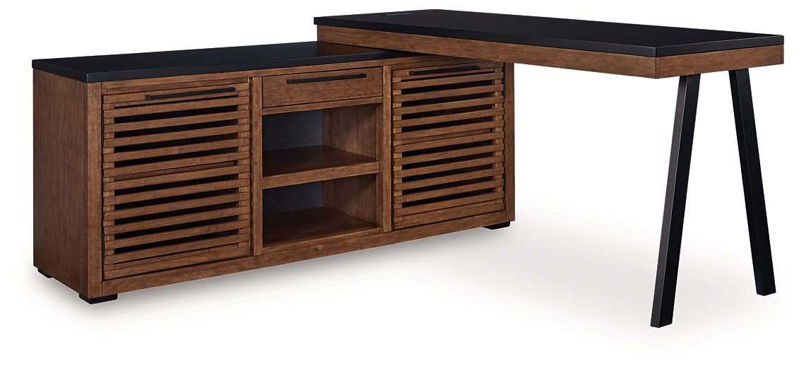 Kallari Credenza with Desk Return - Ideal Furniture (Fresno,CA)