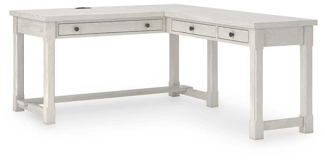 Robbinsdale L-Shaped Home Office Desk - Ideal Furniture (Fresno,CA)