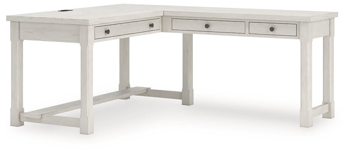 Robbinsdale L-Shaped Home Office Desk - Ideal Furniture (Fresno,CA)