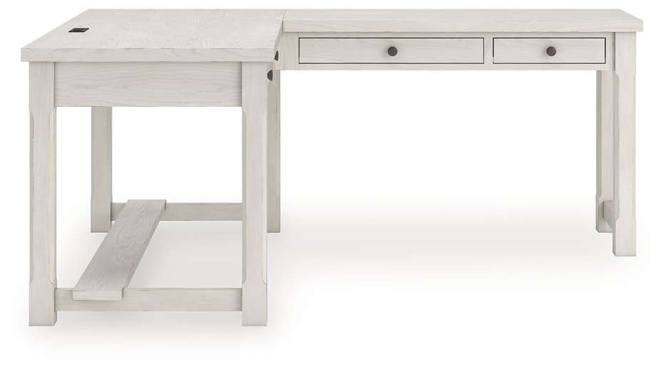 Robbinsdale L-Shaped Home Office Desk - Ideal Furniture (Fresno,CA)
