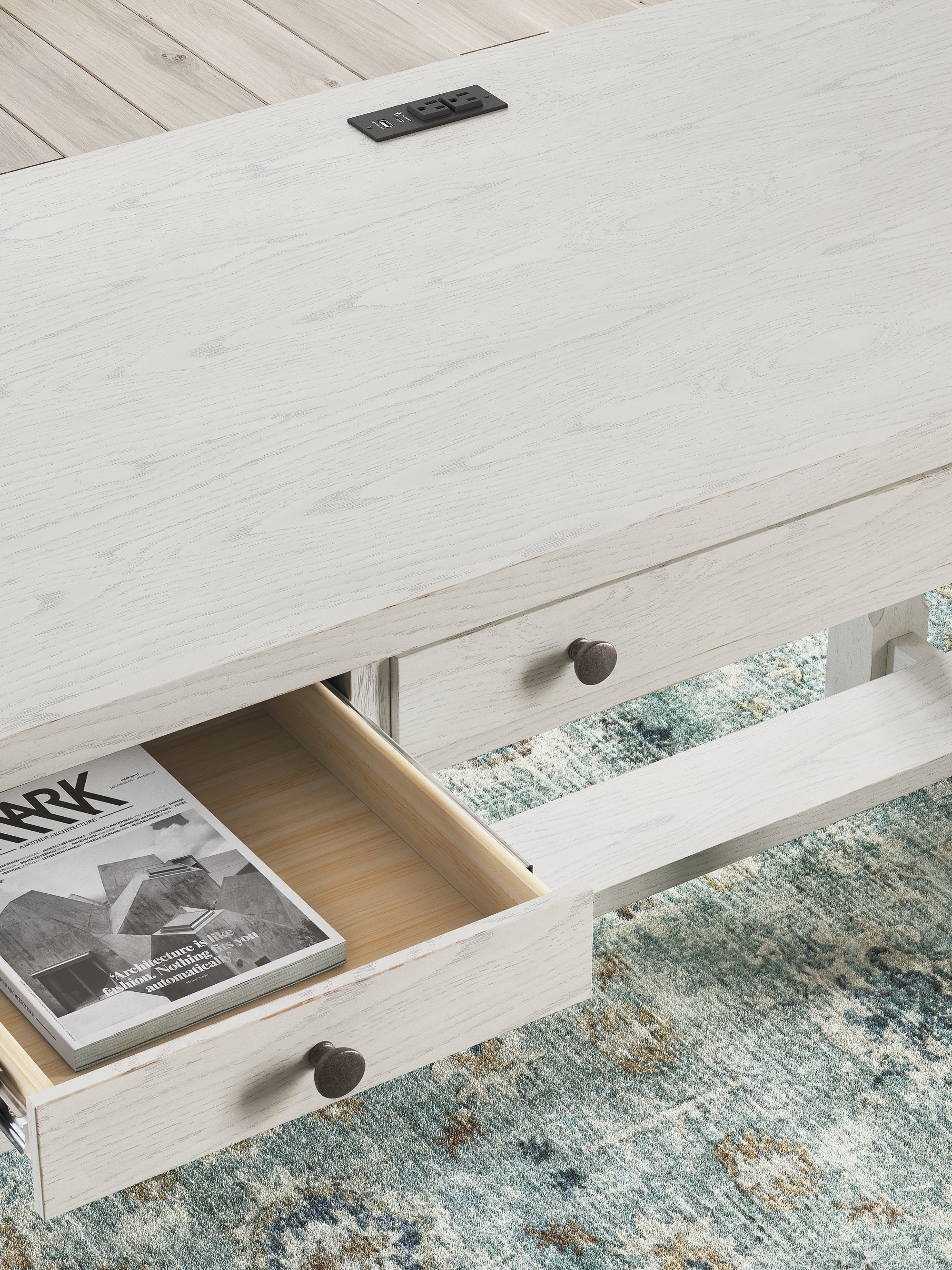 Robbinsdale L-Shaped Home Office Desk - Ideal Furniture (Fresno,CA)