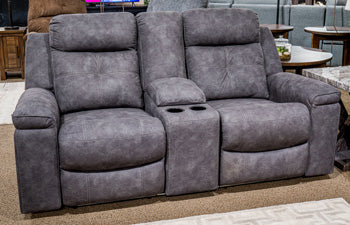 Brysonview Reclining Loveseat with Console - Ideal Furniture (Fresno,CA)