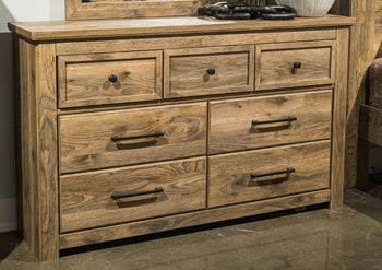 Rusticott Dresser and Mirror - Ideal Furniture (Fresno,CA)