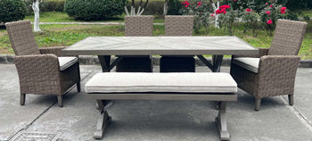 Laguna Heights Outdoor Dining Table - Ideal Furniture (Fresno,CA)