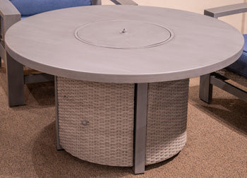 Half Moon Beach Outdoor Fire Pit Table - Ideal Furniture (Fresno,CA)