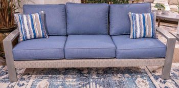 Half Moon Beach Outdoor Sofa with Cushion - Ideal Furniture (Fresno,CA)