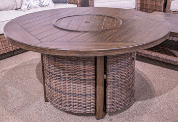 Monterey Point Outdoor Fire Pit Table - Ideal Furniture (Fresno,CA)