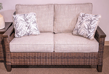 Monterey Point Outdoor Loveseat with Cushion - Ideal Furniture (Fresno,CA)