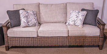 Monterey Point Outdoor Sofa with Cushion - Ideal Furniture (Fresno,CA)