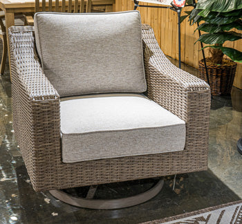Laguna Heights Swivel Lounge with Cushion - Ideal Furniture (Fresno,CA)
