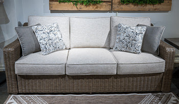 Laguna Heights Outdoor Sofa with Cushion - Ideal Furniture (Fresno,CA)