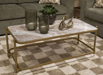Manor Stone Coffee Table - Ideal Furniture (Fresno,CA)