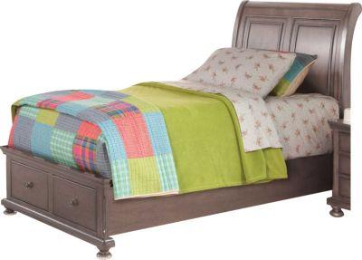 New Classic Furniture Allegra Youth Twin Storage Bed in Pewter - Ideal Furniture (Fresno,CA)
