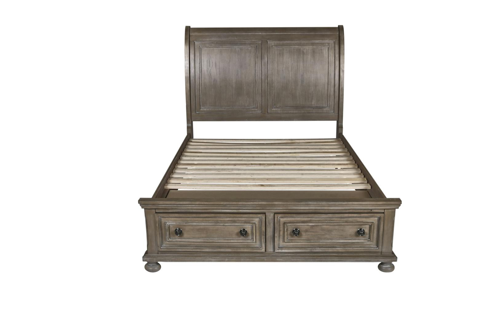 New Classic Furniture Allegra Youth Full Storage Bed in Pewter - Ideal Furniture (Fresno,CA)