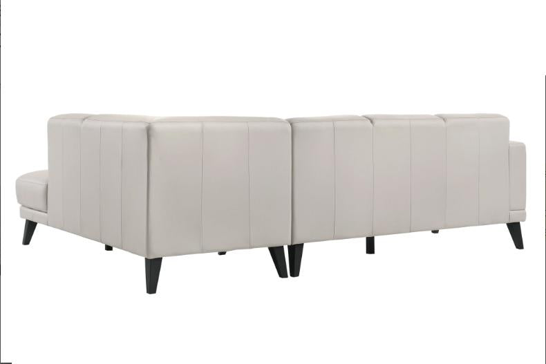 New Classic Altamura Sectional w/ LAF 3 Seat Sofa in Mist Gray - Ideal Furniture (Fresno,CA)