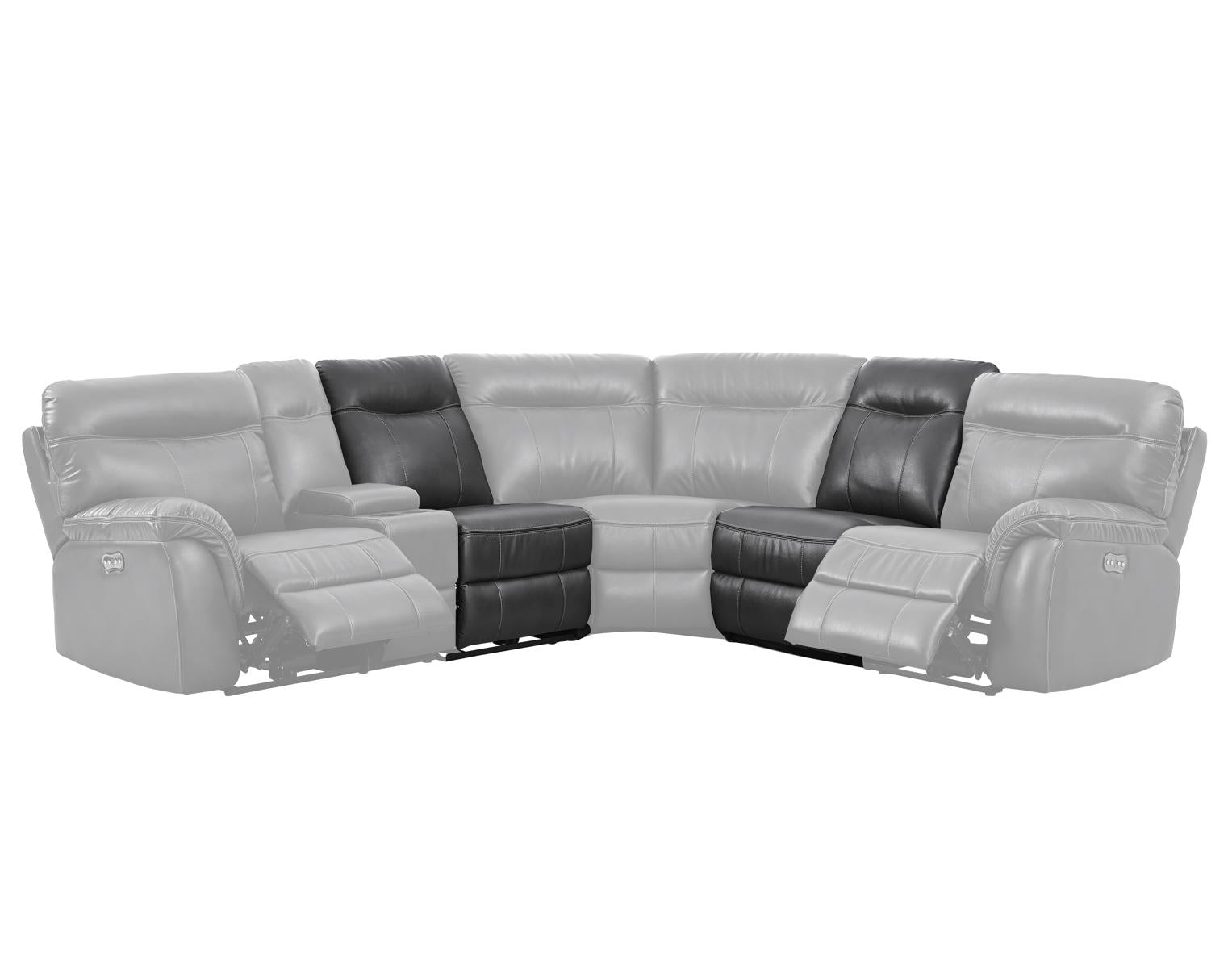 New Classic Atlas Power Armless Recliner in Gray - Ideal Furniture (Fresno,CA)