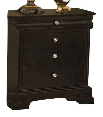 New Classic Belle Rose 4 Drawer Night Stand in Black Cherry - Ideal Furniture (Fresno,CA)