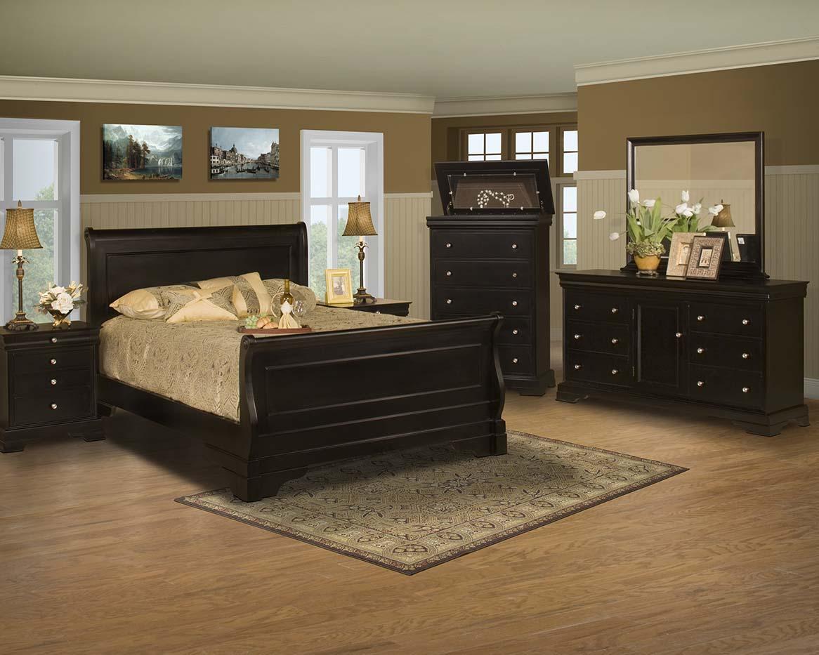New Classic Belle Rose 4 Drawer Night Stand in Black Cherry - Ideal Furniture (Fresno,CA)