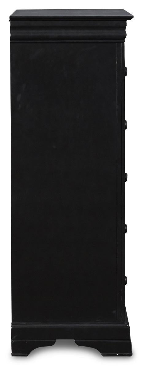 New Classic Belle Rose 5 Drawer Lift Top Chest in Black Cherry - Ideal Furniture (Fresno,CA)