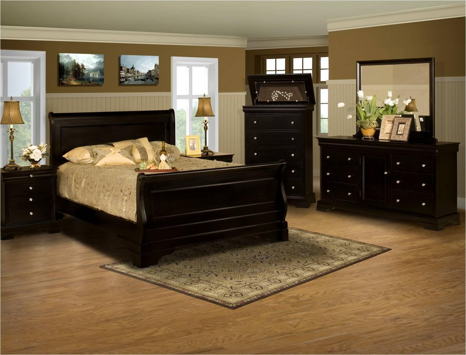 New Classic Belle Rose Landscape Mirror in Black Cherry Finish - Ideal Furniture (Fresno,CA)