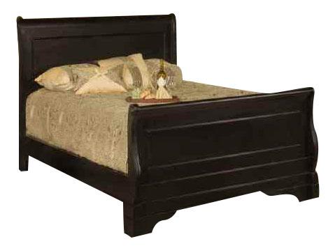 New Classic Belle Rose Queen Sleigh Bed in Black Cherry Finish - Ideal Furniture (Fresno,CA)