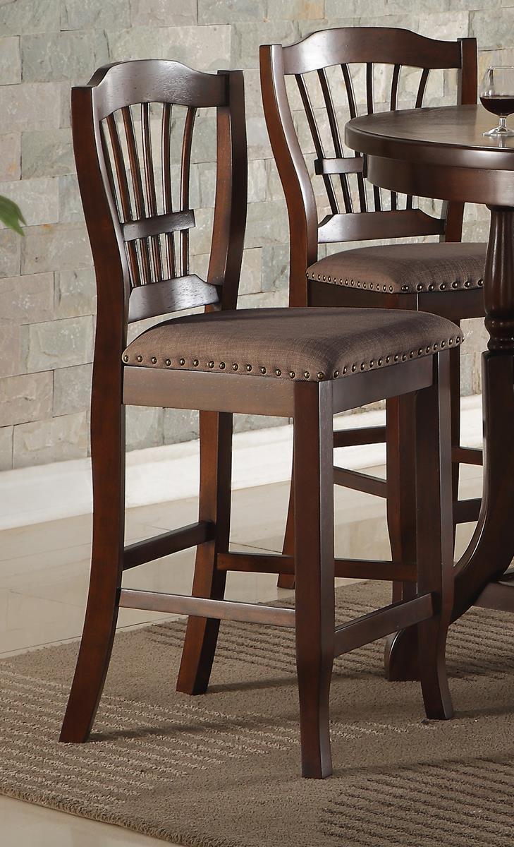 New Classic Bixby Counter Chair in Espresso (Set of 2) - Ideal Furniture (Fresno,CA)