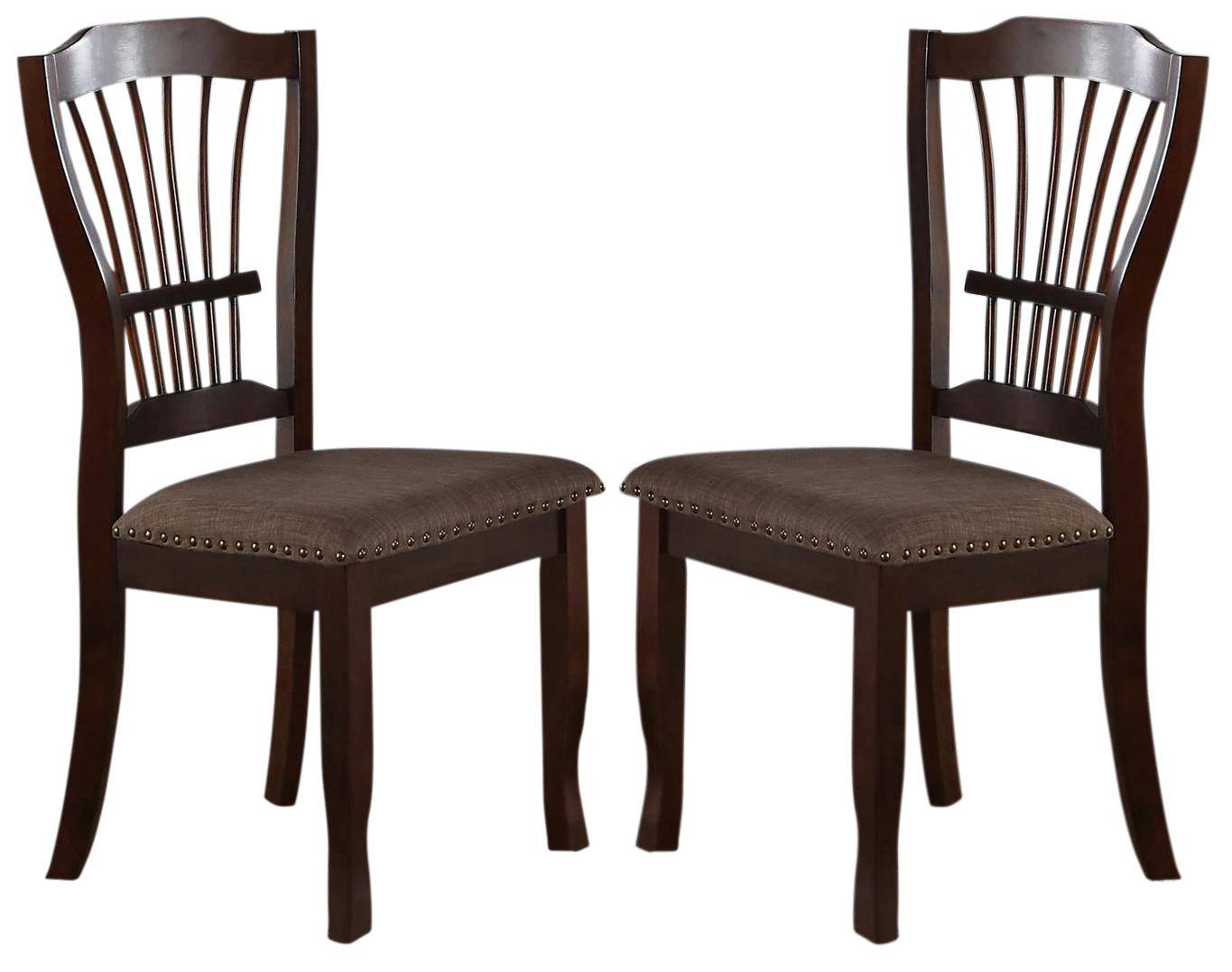 New Classic Bixby Dining Chair in Espresso (Set of 2) - Ideal Furniture (Fresno,CA)