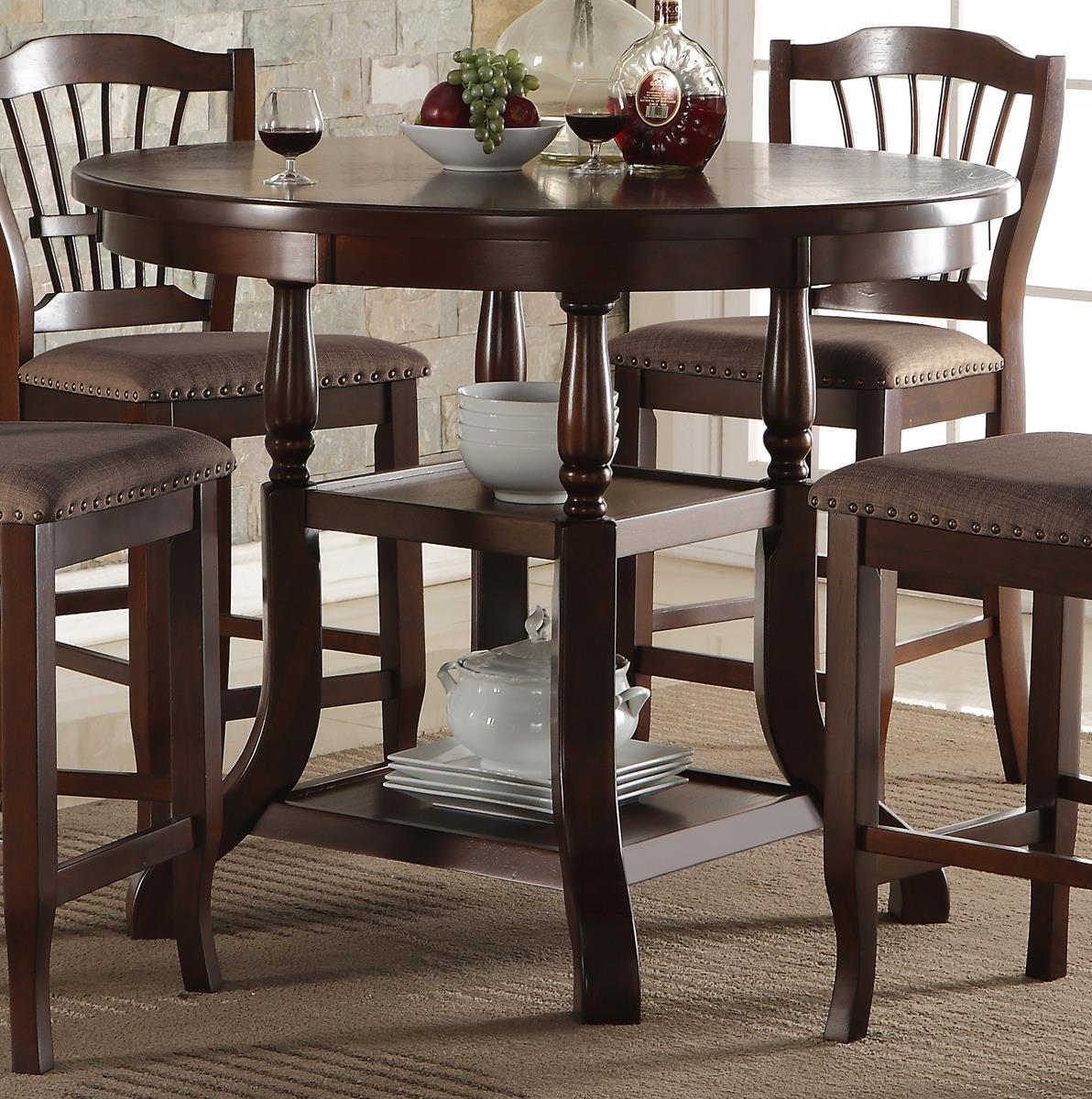 New Classic Bixby Counter Dining Table in Espresso - Ideal Furniture (Fresno,CA)