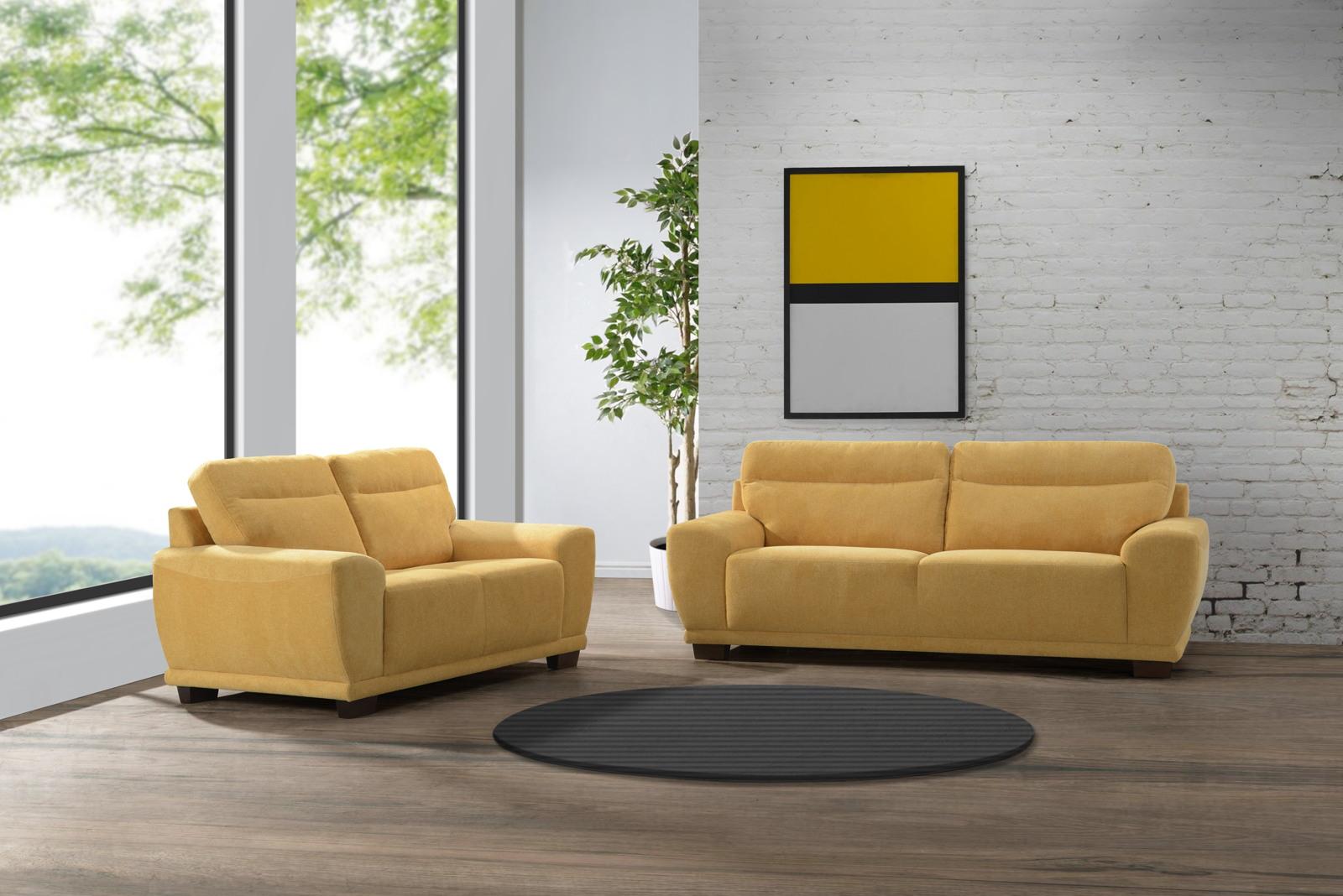New Classic Bolero Loveseat in Sun - Ideal Furniture (Fresno,CA)