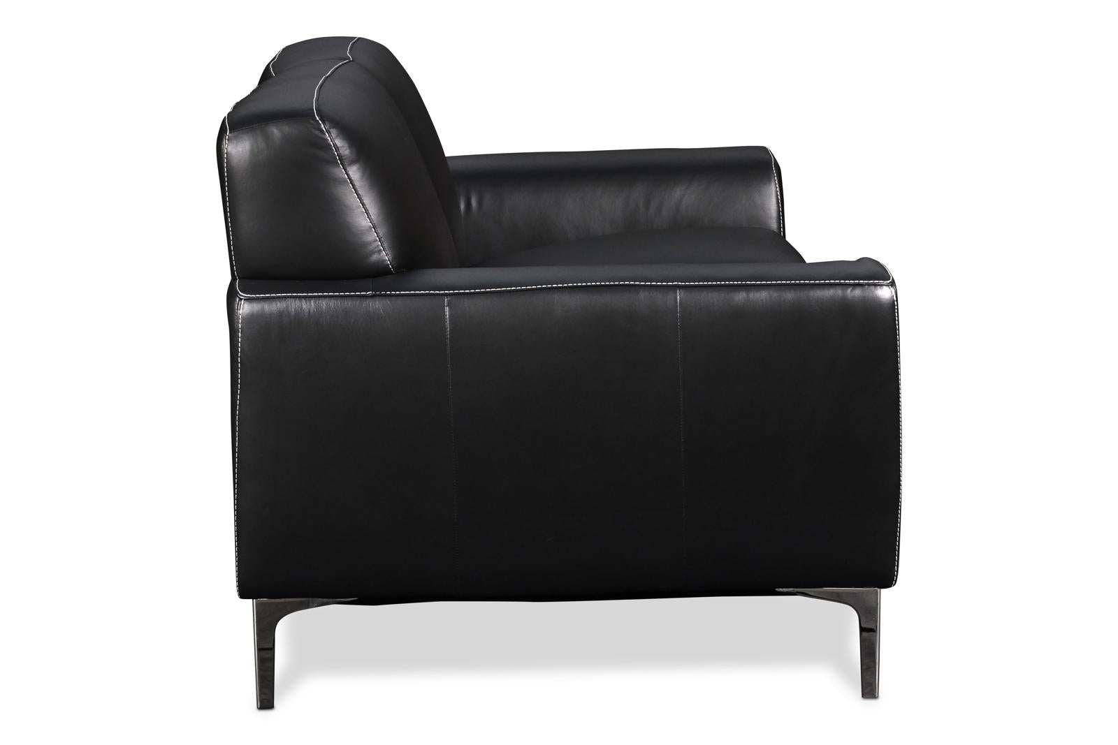 New Classic Carrara Loveseat in Black - Ideal Furniture (Fresno,CA)