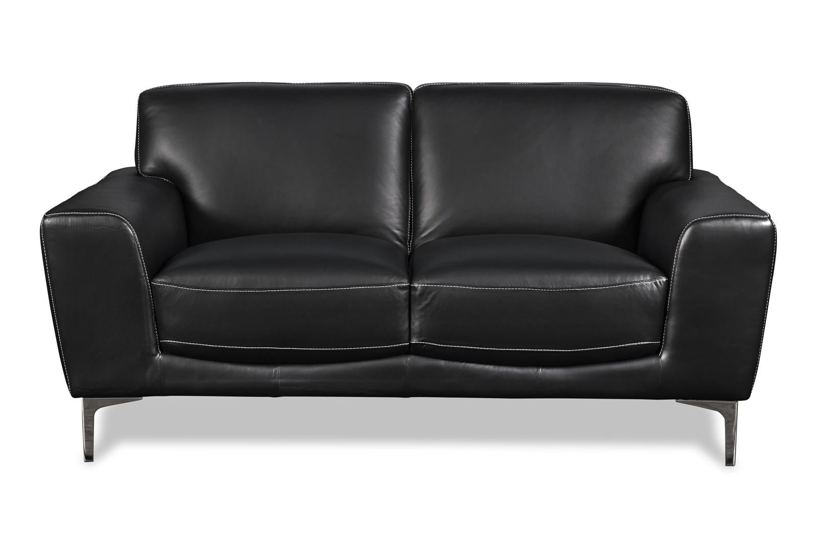 New Classic Carrara Loveseat in Black - Ideal Furniture (Fresno,CA)