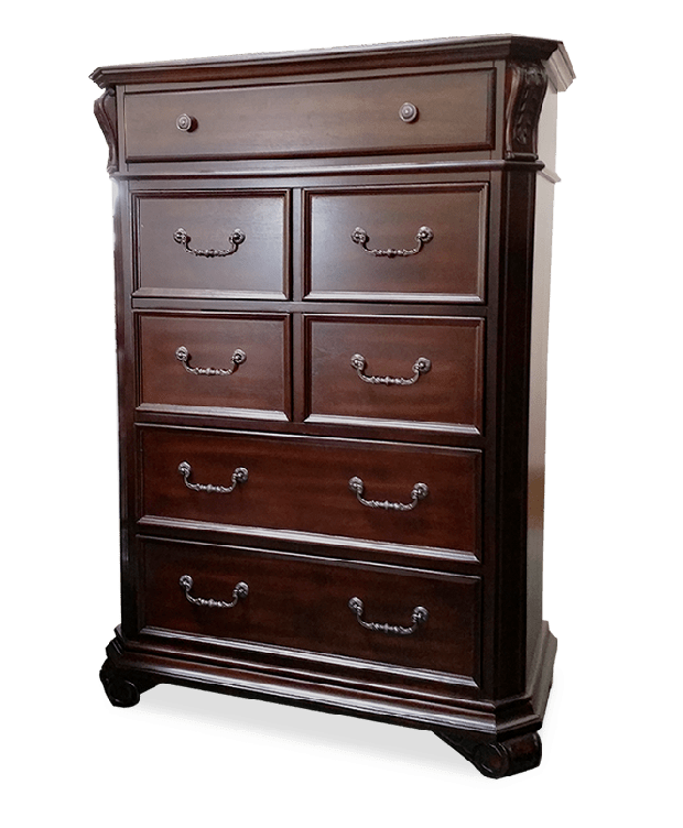 New Classic Emilie 7 Drawer Chest in English Tudor - Ideal Furniture (Fresno,CA)