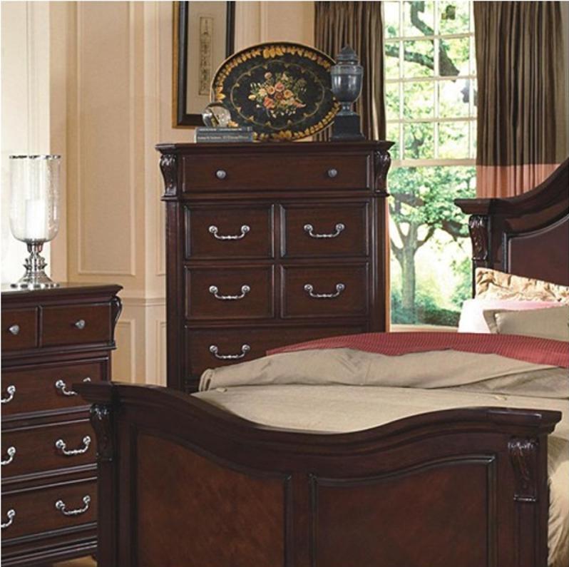 New Classic Emilie 7 Drawer Chest in English Tudor - Ideal Furniture (Fresno,CA)