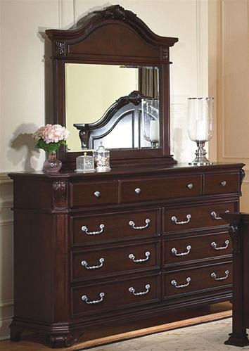New Classic Emilie 9 Drawer Dresser in English Tudor - Ideal Furniture (Fresno,CA)