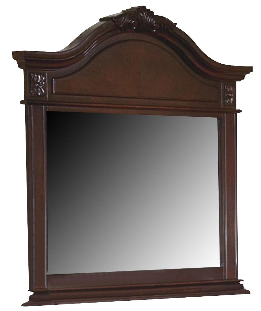 New Classic Emilie Landscape Mirror in English Tudor - Ideal Furniture (Fresno,CA)