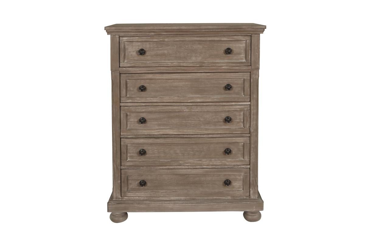 New Classic Furniture Allegra Chest in Pewter - Ideal Furniture (Fresno,CA)