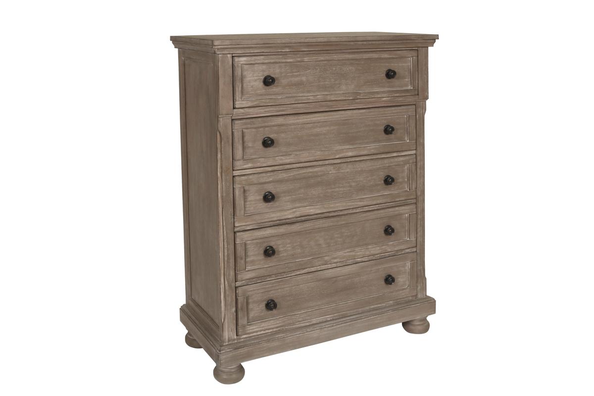 New Classic Furniture Allegra Chest in Pewter - Ideal Furniture (Fresno,CA)