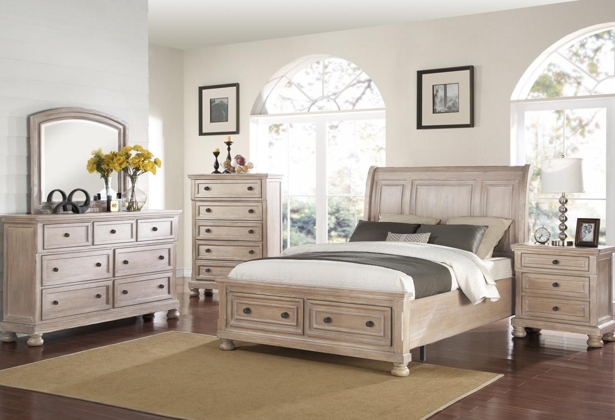 New Classic Furniture Allegra Queen Storage Bed in Pewter - Ideal Furniture (Fresno,CA)