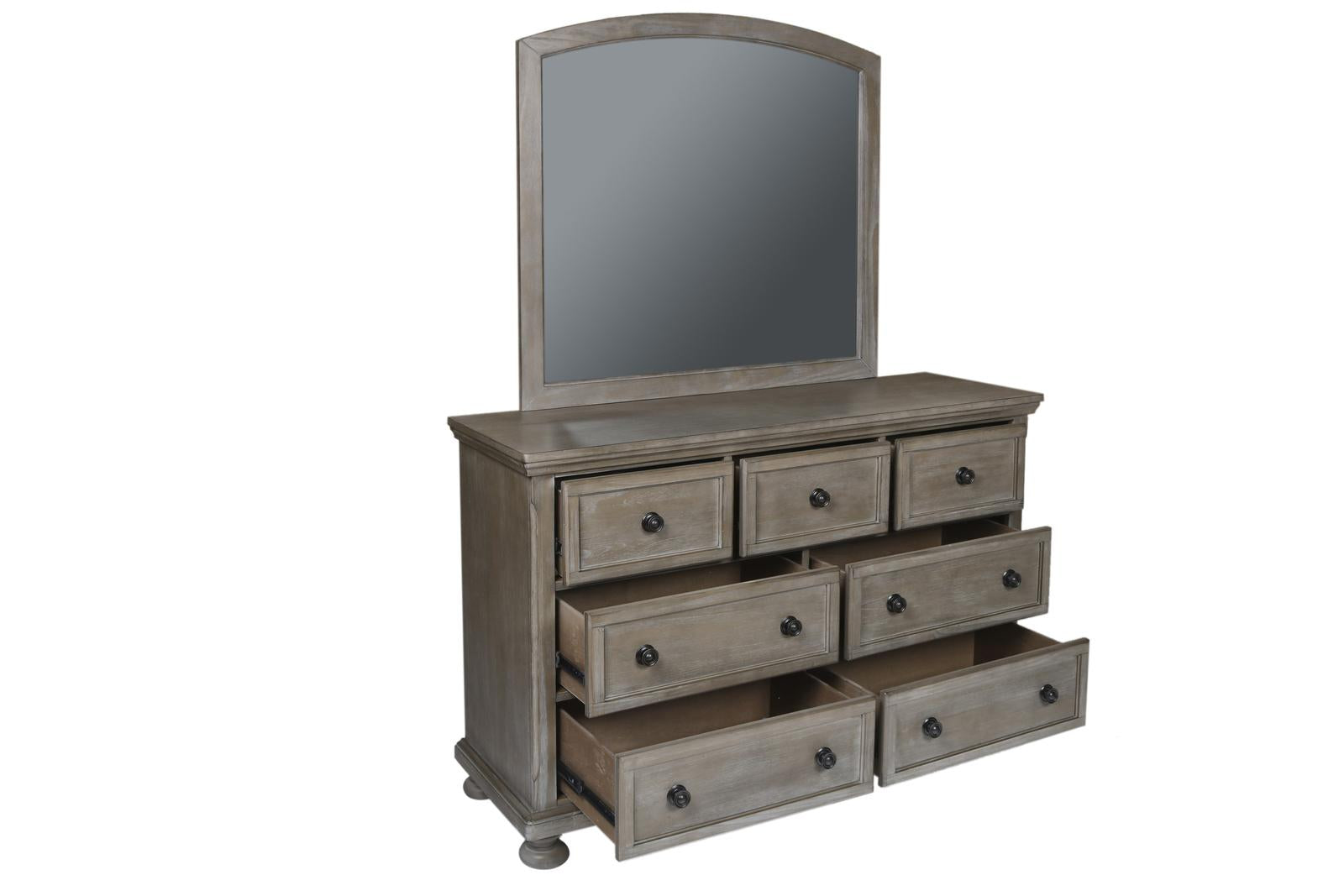 New Classic Furniture Allegra Youth Mirror in Pewter - Ideal Furniture (Fresno,CA)