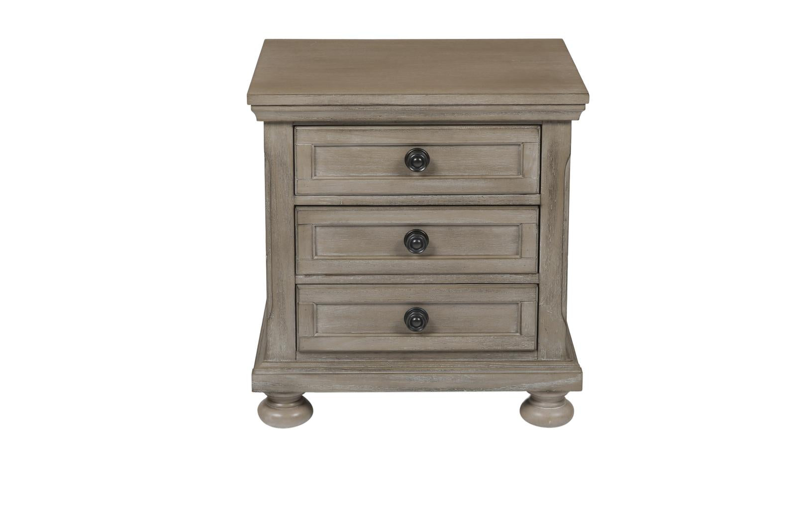 New Classic Furniture Allegra Youth Nightstand in Pewter - Ideal Furniture (Fresno,CA)